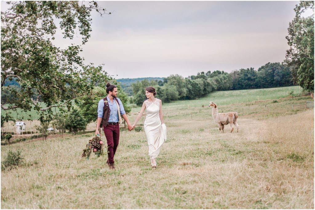 bohemian styled wedding shoot at warwick farms
