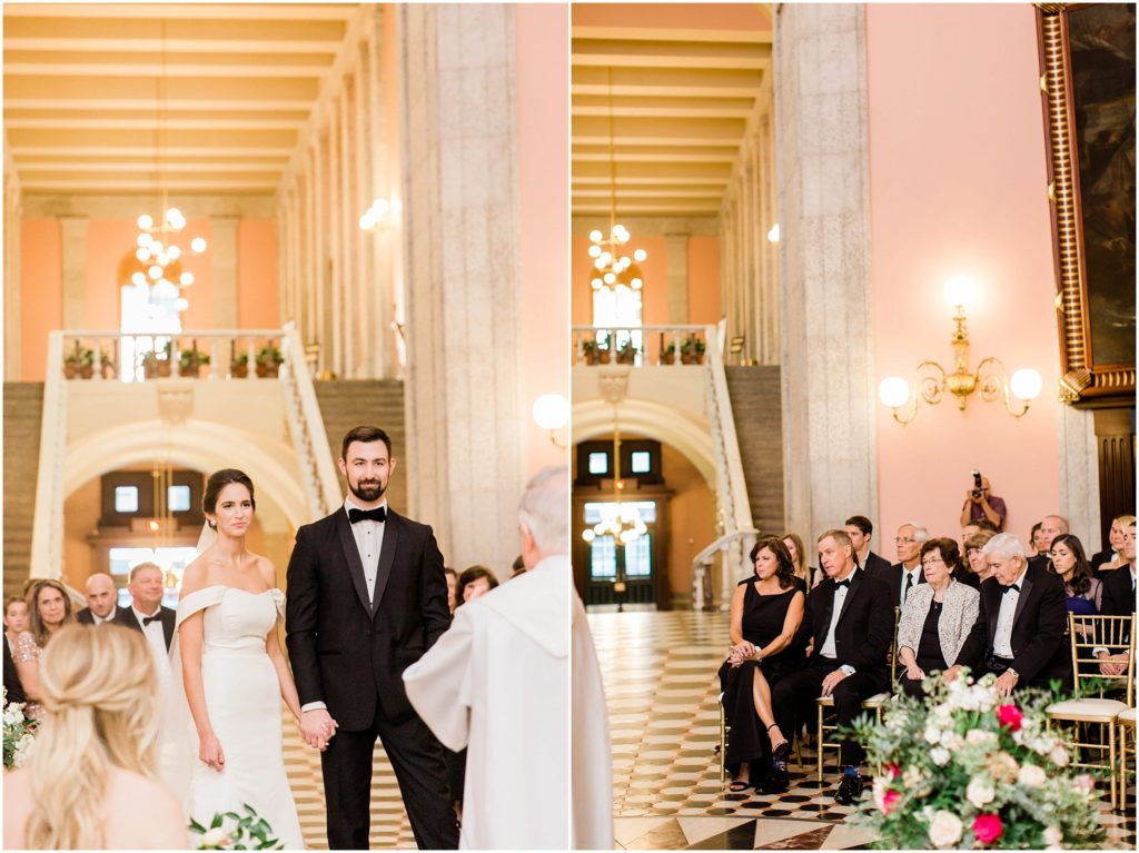 Ohio Statehouse Wedding Ceremony in Rotunda