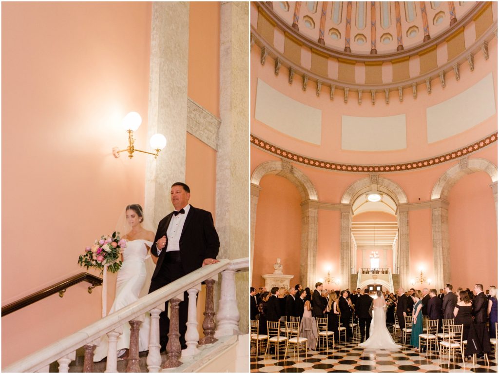 Ohio Statehouse Wedding Ceremony in Rotunda