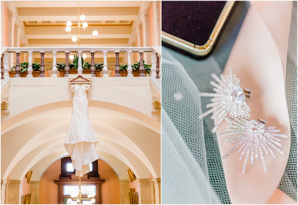 Ohio Statehouse Wedding Bridal Details